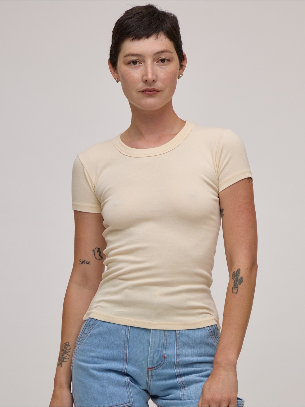 Bedroom by Big Bud Press Baby Tee - Off White - XXS